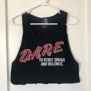 DARE cropped tank